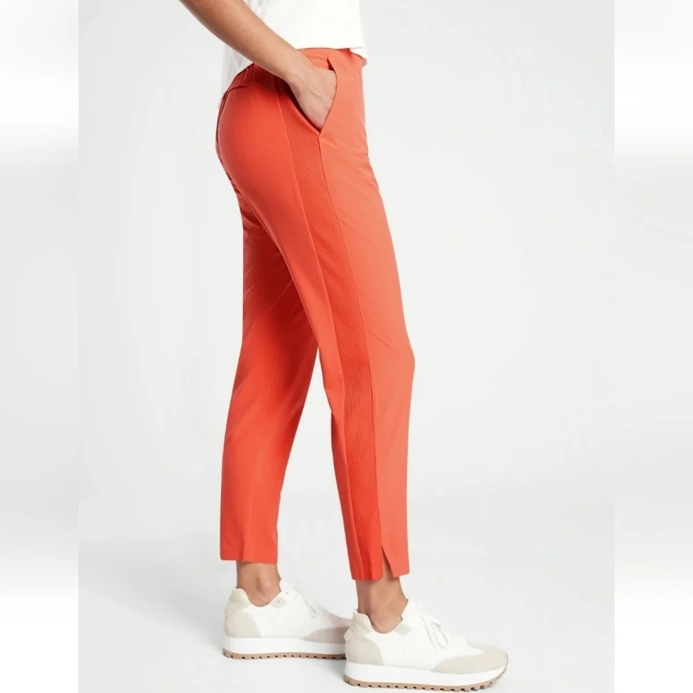 Athleta Brooklyn Ankle Pant Orange Haze Size 0 - Picture 2 of 11